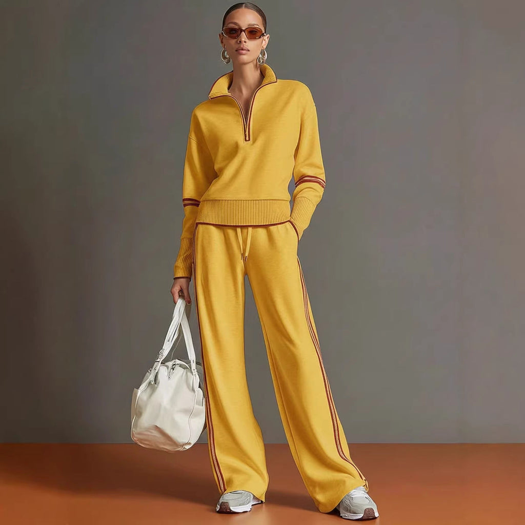 Women's Cotton Long-Sleeve Two-Piece Set