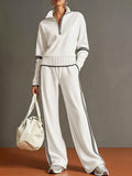 Women's Cotton Long-Sleeve Two-Piece Set