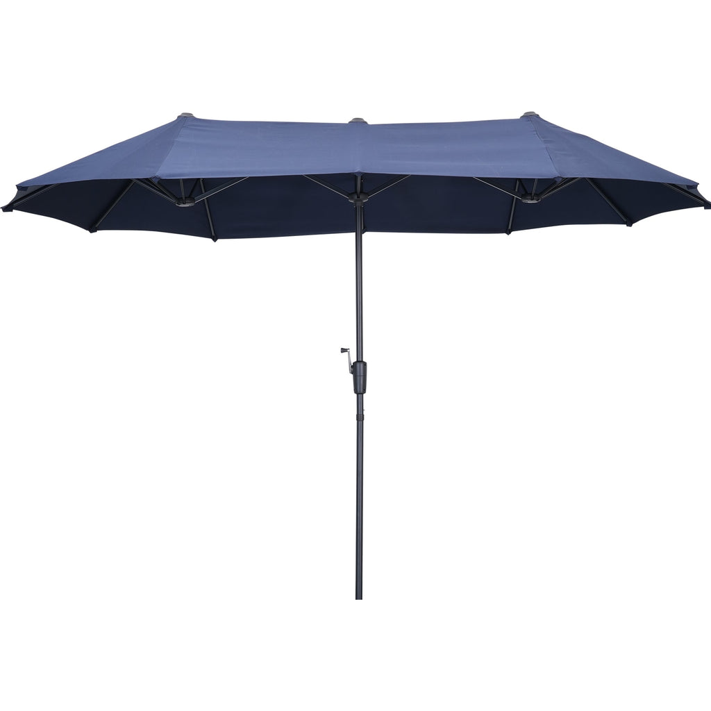 Ainfox 13ft Patio Umbrella Outdoor Two Layers Market Extra Large Table Umbrella