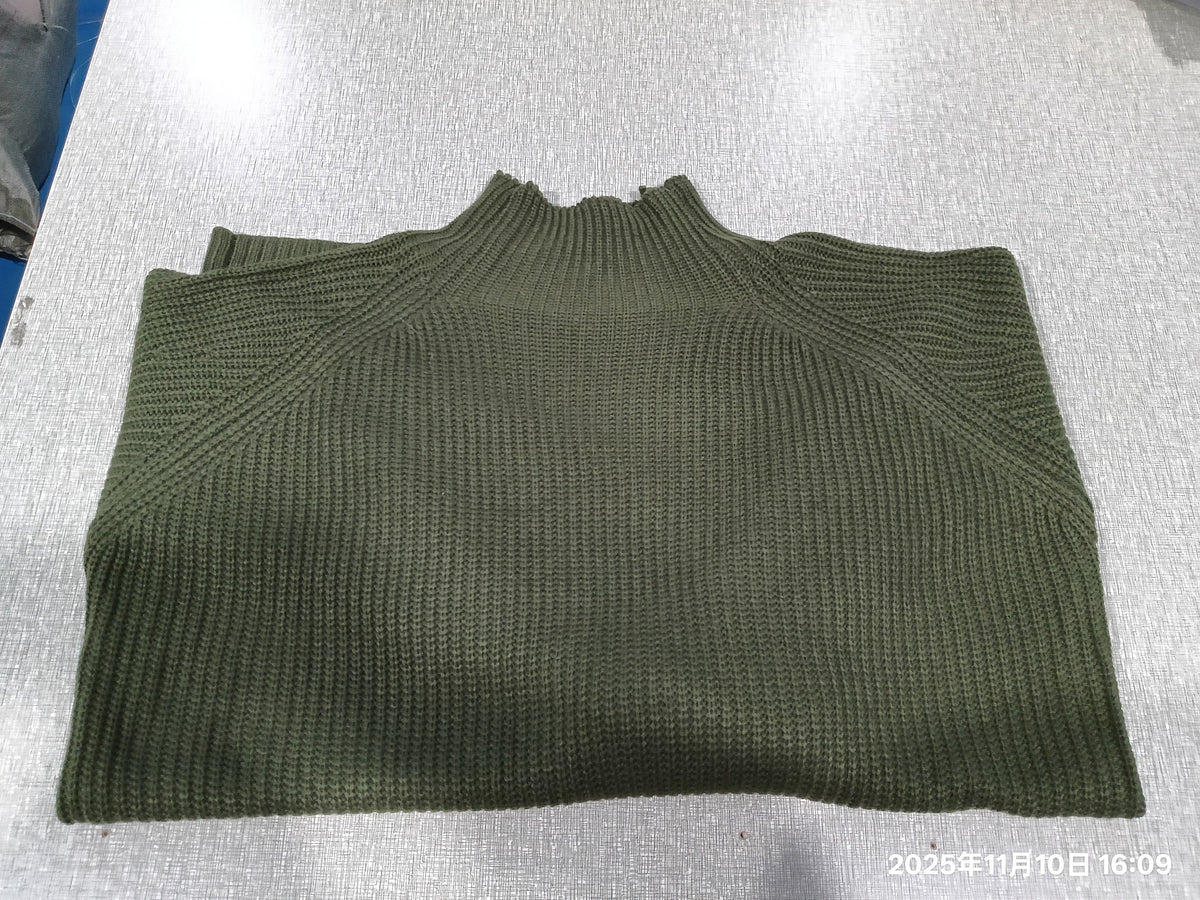 Solid Turtleneck Long Sweater Winter Warm Women Sweater Dress