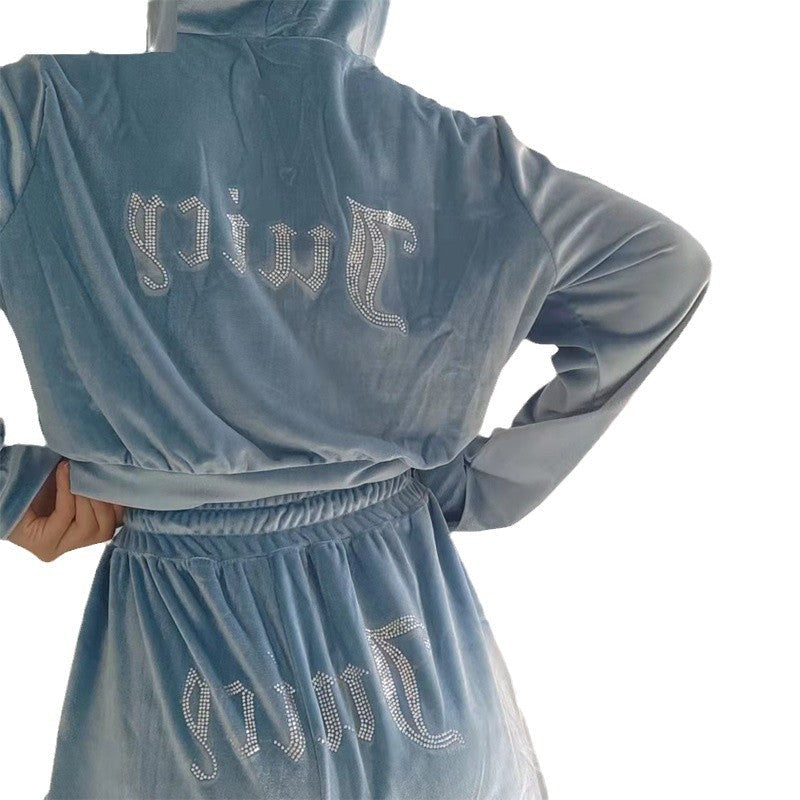Velvet Two-Piece Leisure Suit