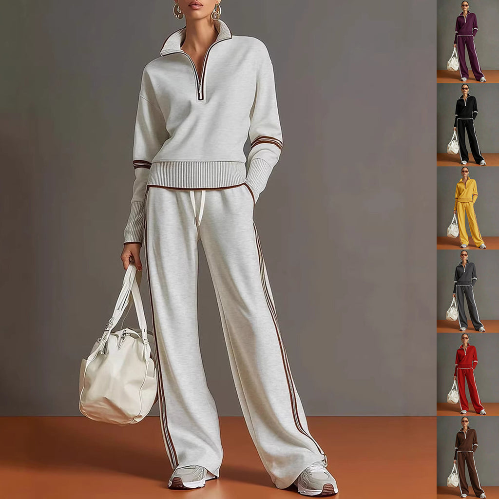 Women's Cotton Long-Sleeve Two-Piece Set