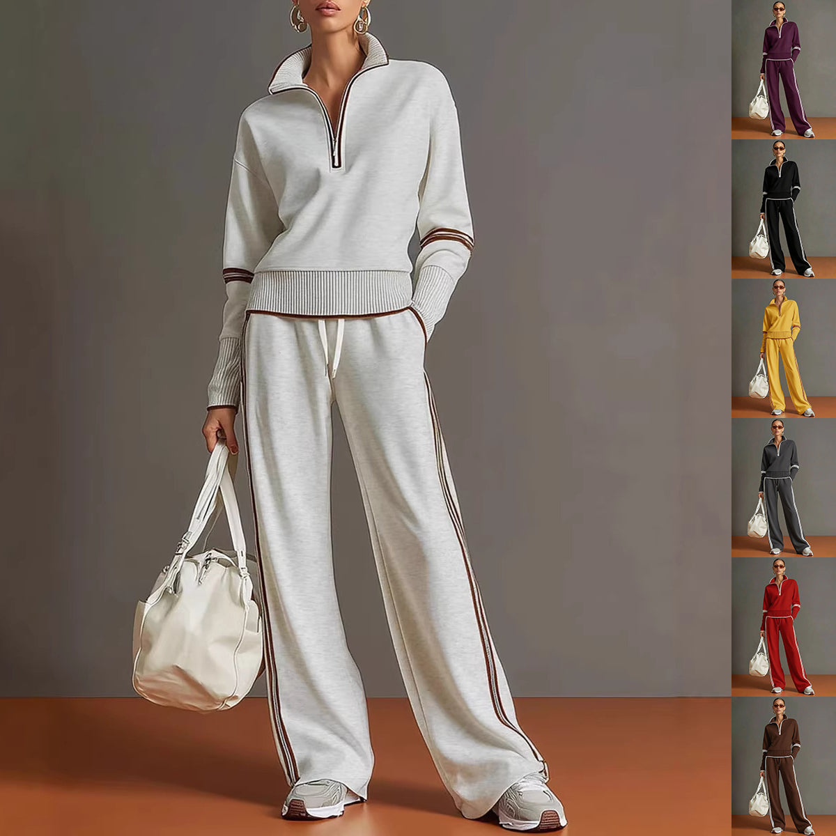 Women's Cotton Long-Sleeve Two-Piece Set