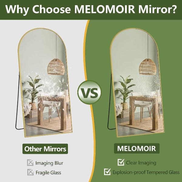 Gold Arched Full Length Mirror – Oversized Floor Mirror