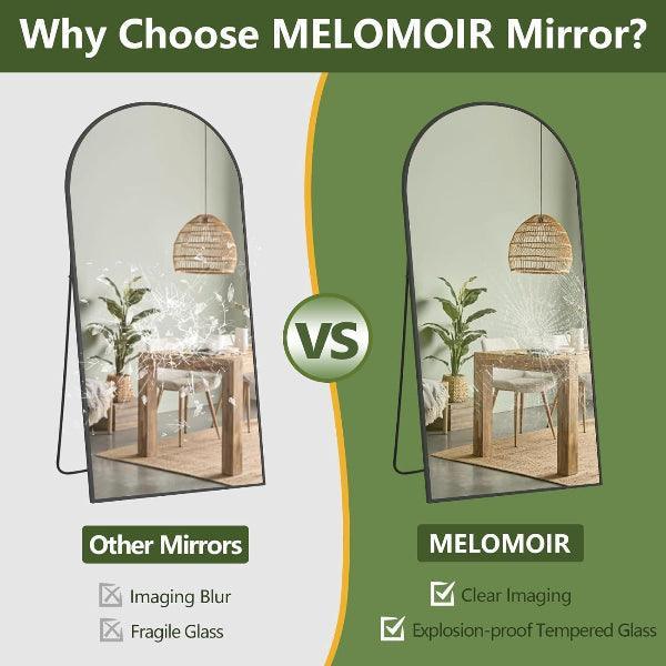 Arched Full Length Mirror – Black Floor Mirror