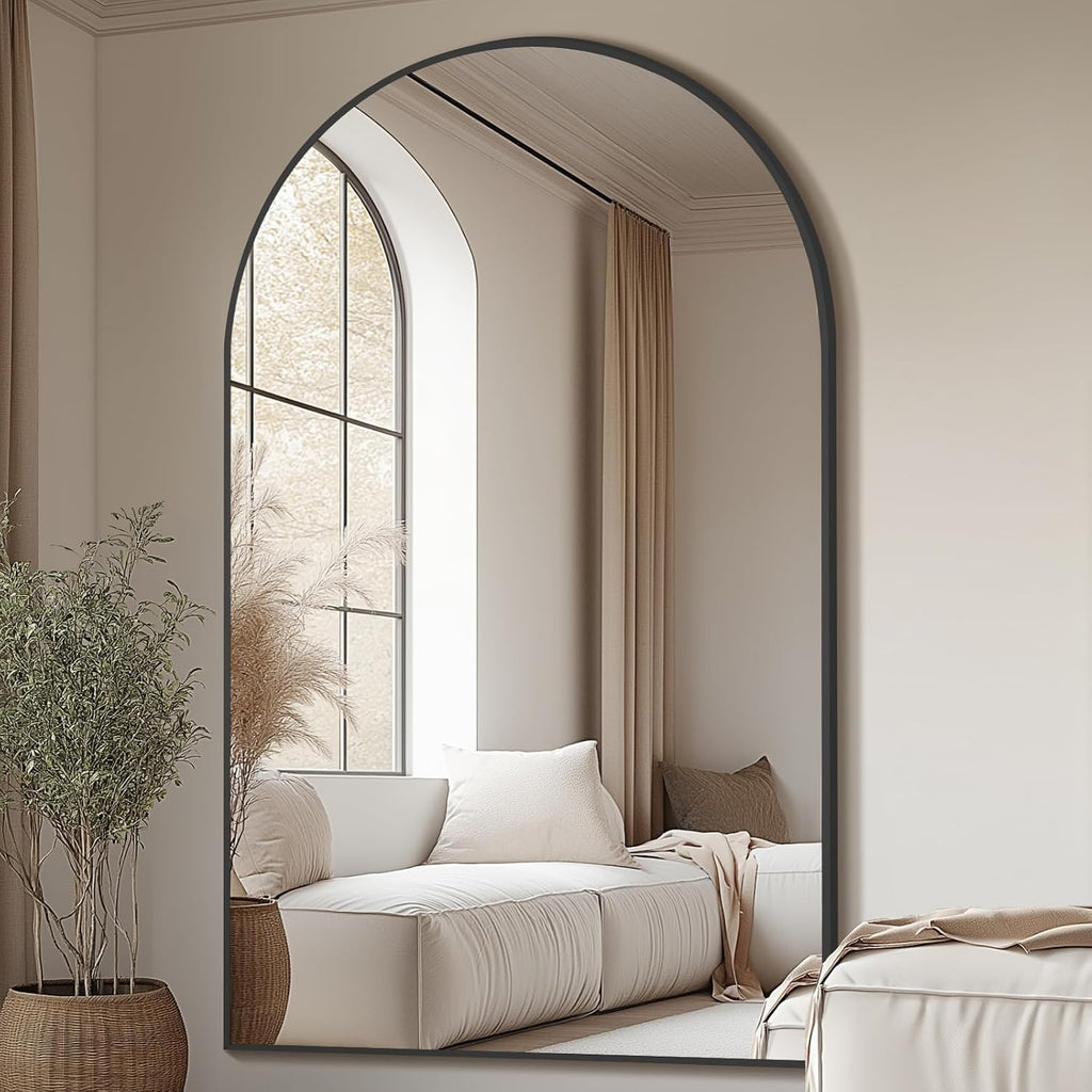Arched Full Length Mirror – Black Floor Mirror