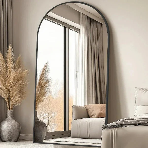 Arched Full Length Mirror – Black Floor Mirror