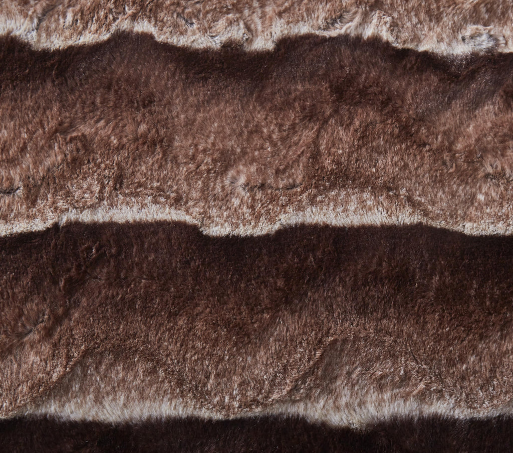 Tache Golden Brown Faux Fur Sherpa Throw Blanket (DY01)