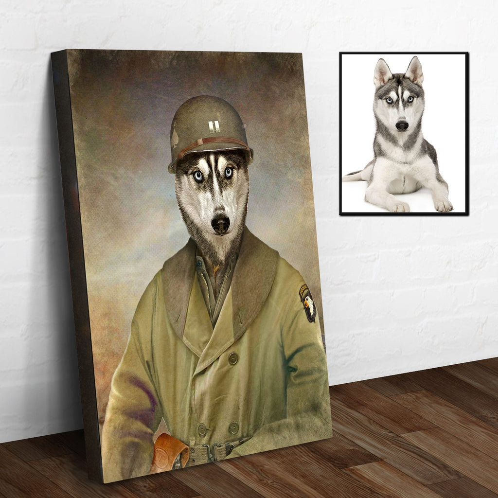 Pet Husky Military Dog Sign or Upload a Photo To Create your Own