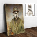 Pet Husky Military Dog Sign or Upload a Photo To Create your Own