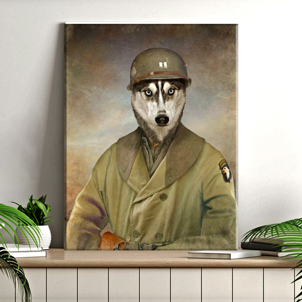 Pet Husky Military Dog Sign or Upload a Photo To Create your Own