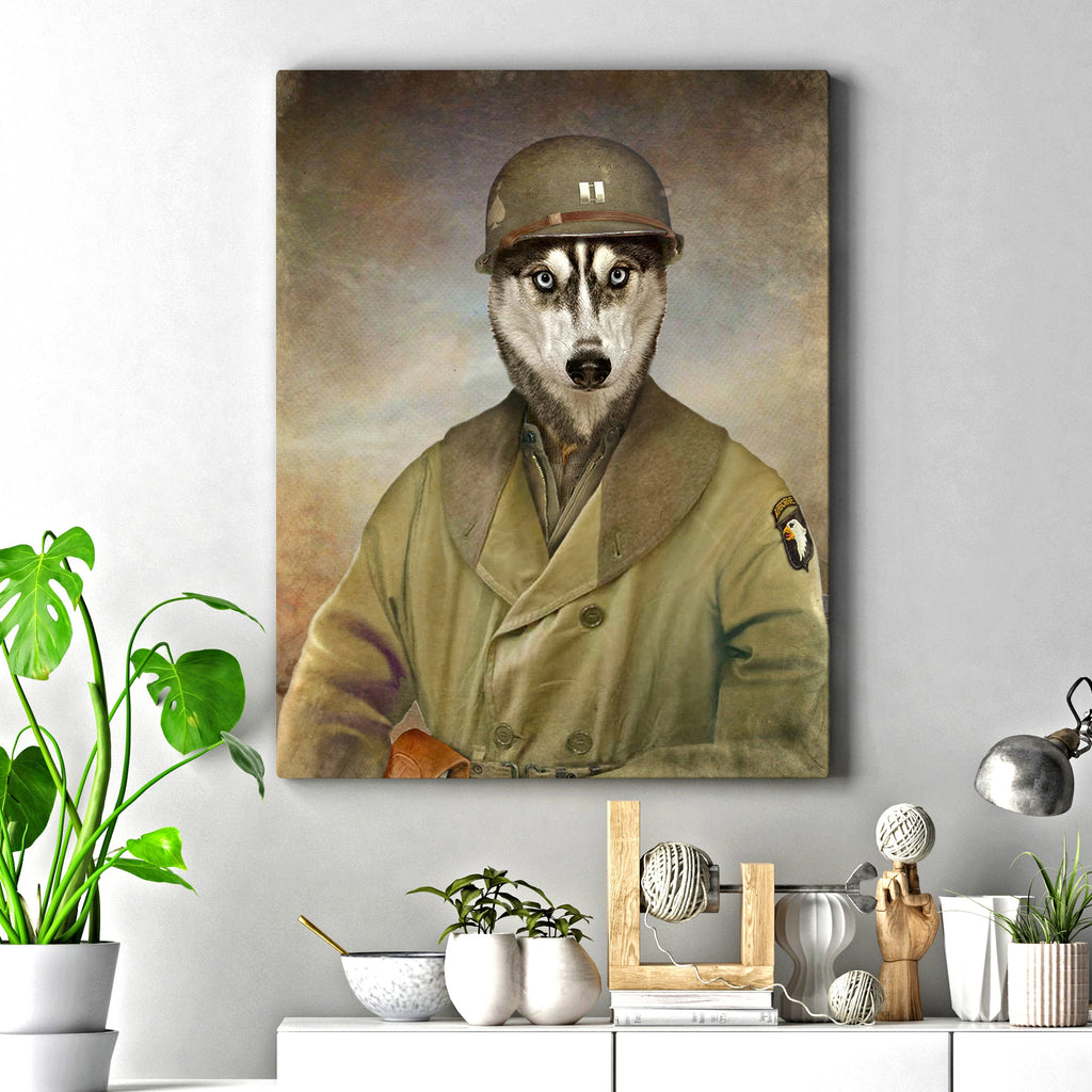 Pet Husky Military Dog Sign or Upload a Photo To Create your Own