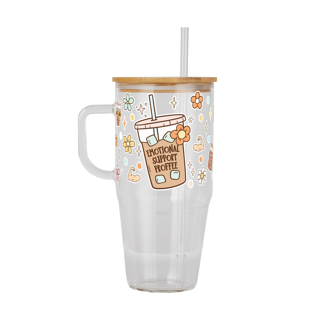 Emotional Support Jenna Bestie Glass Cups