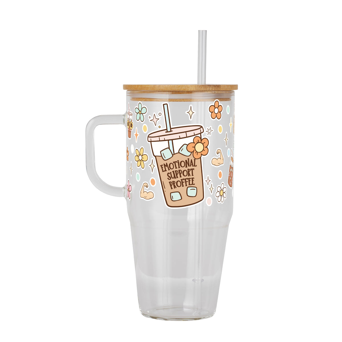 Emotional Support Jenna Bestie Glass Cups