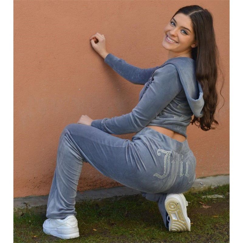 Velvet Two-Piece Leisure Suit