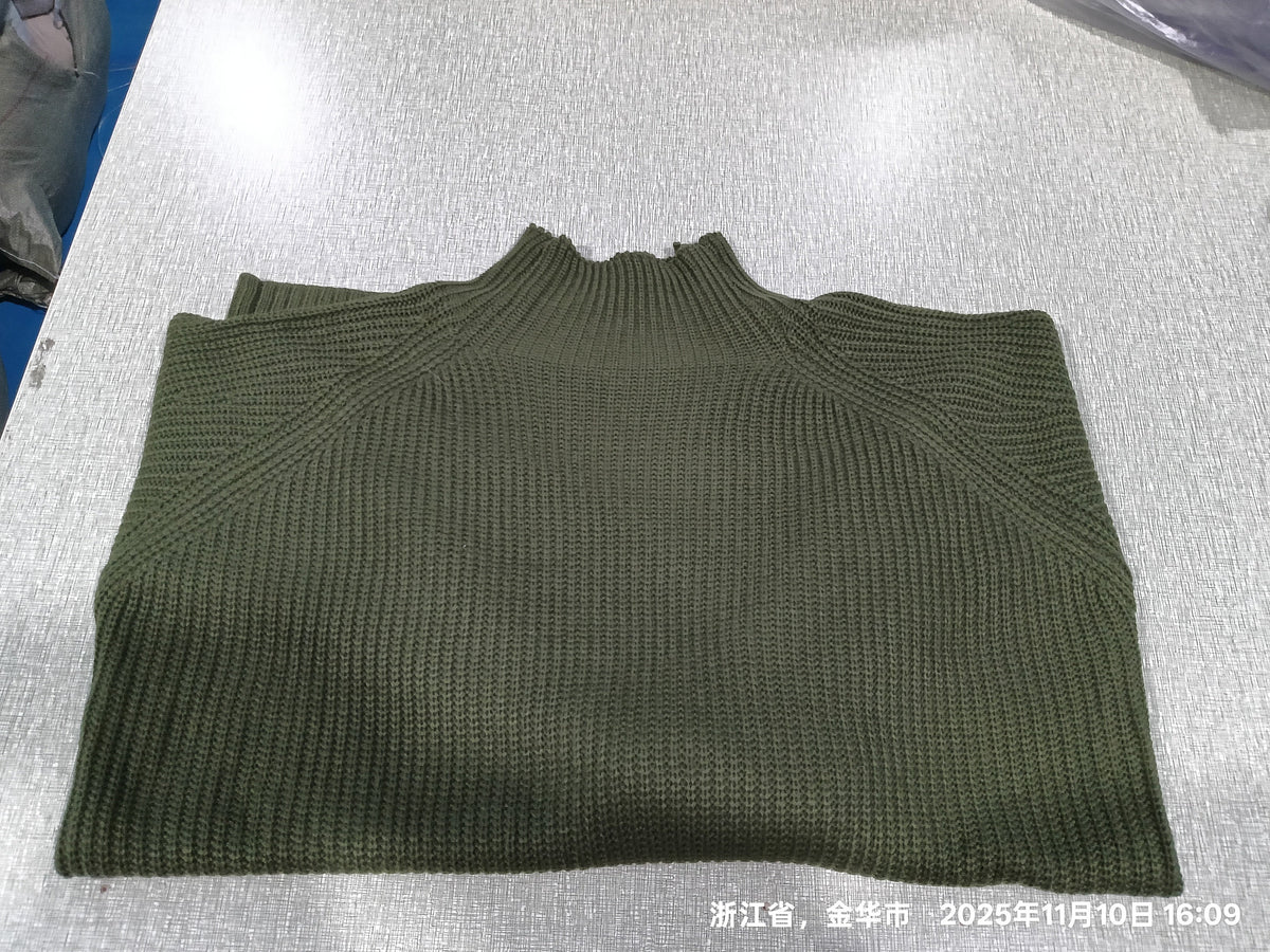 Solid Turtleneck Long Sweater Winter Warm Women Sweater Dress