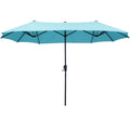 Ainfox 13ft Patio Umbrella Outdoor Two Layers Market Extra Large Table Umbrella